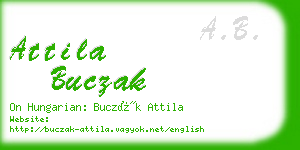 attila buczak business card